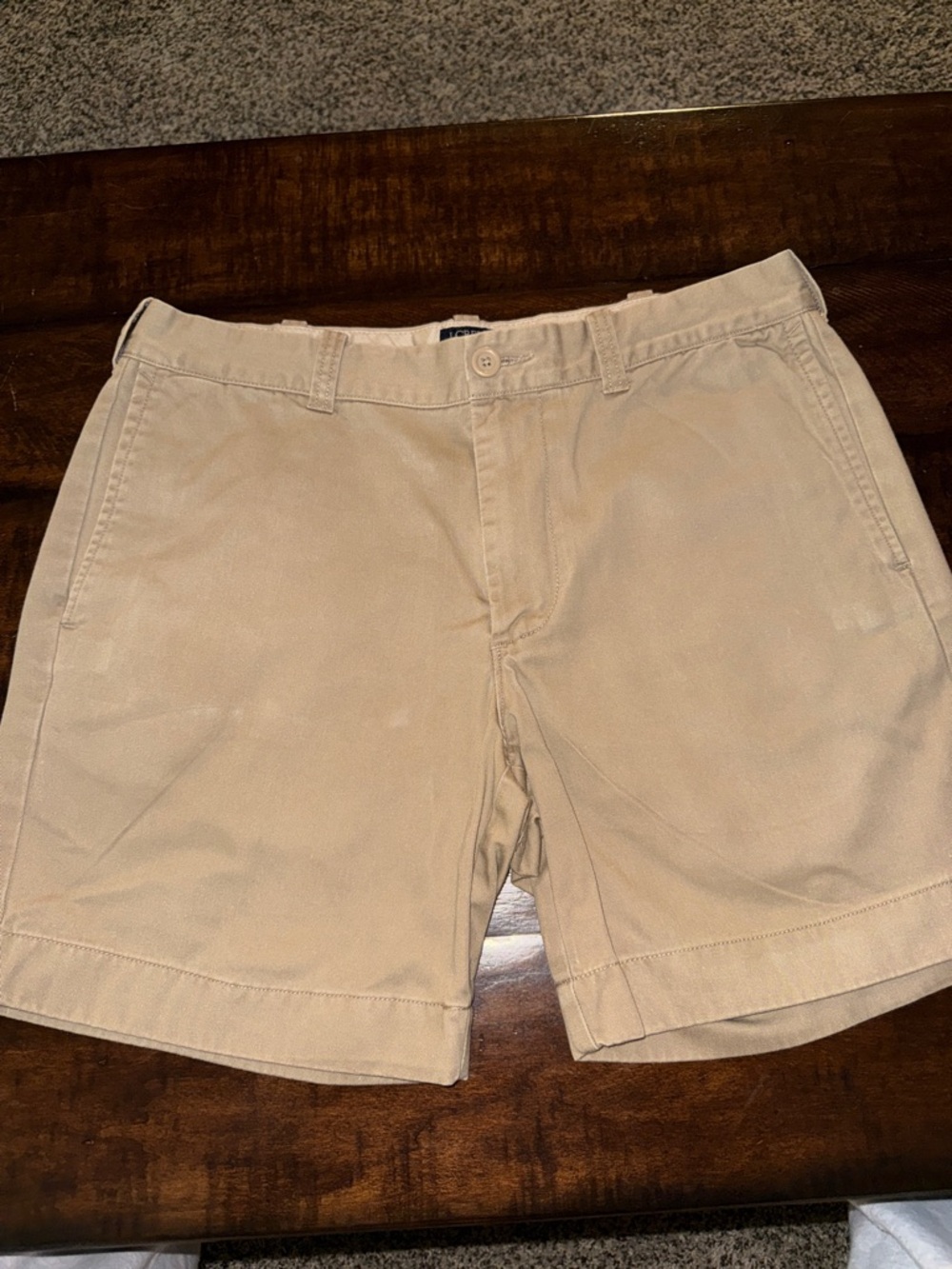 J Crew Men's Classic Khaki Shorts - Neutral Tan- Reade 33w